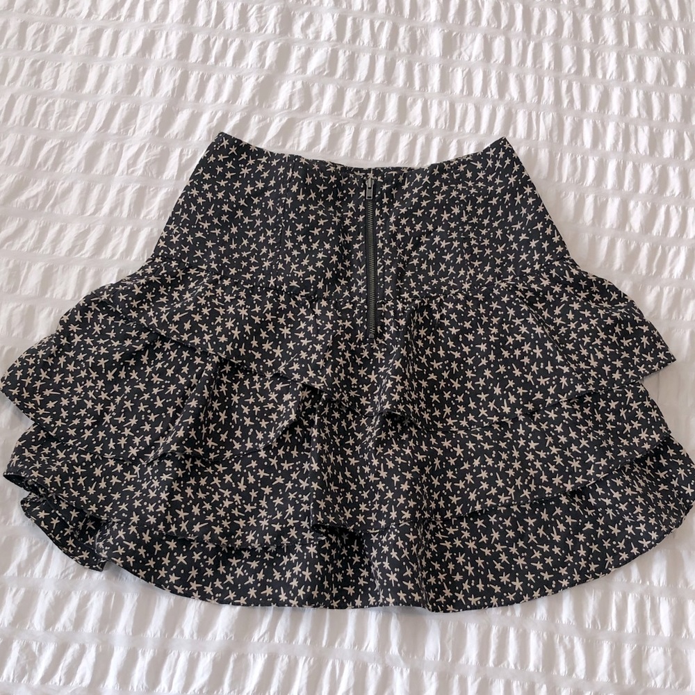 Wilfred Silk Ruffled Star Skirt